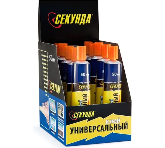 Универсальный клей Секунда 50 мл, прозрачный 403-221