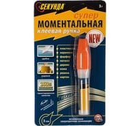 Моментальная клеевая ручка Секунда 3 г, в индивидуальном блистере, шоу-бокс 403-061