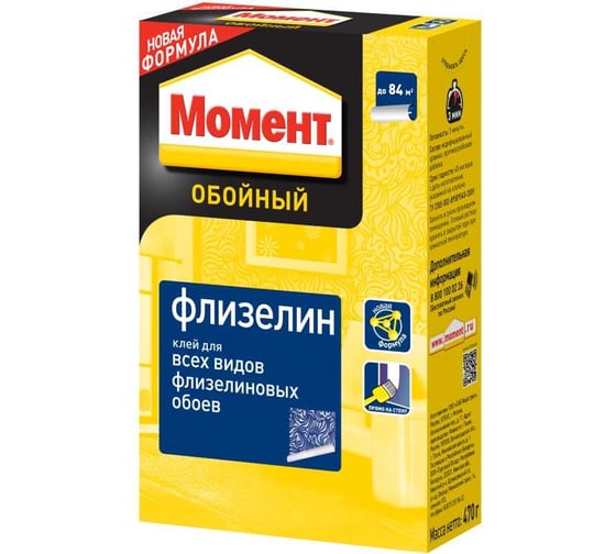 Обойный клей МОМЕНТ Флизелин 500 гр Б0022987 3000294
