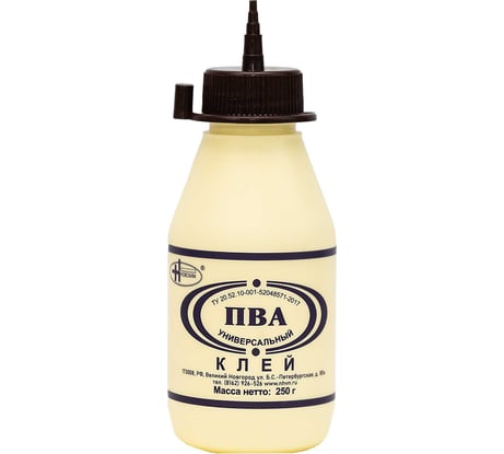 Клей НОВОХИМ ПВА-Универсальный, Б. 250 гр 00-00004011