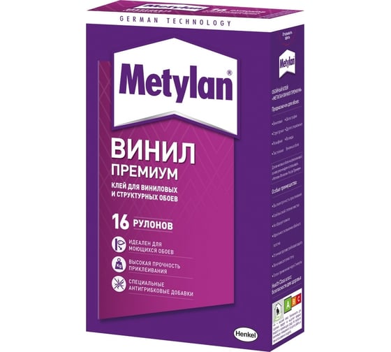 Обойный клей Metylan Винил Премиум без индикатора 500 г 1518428 1
