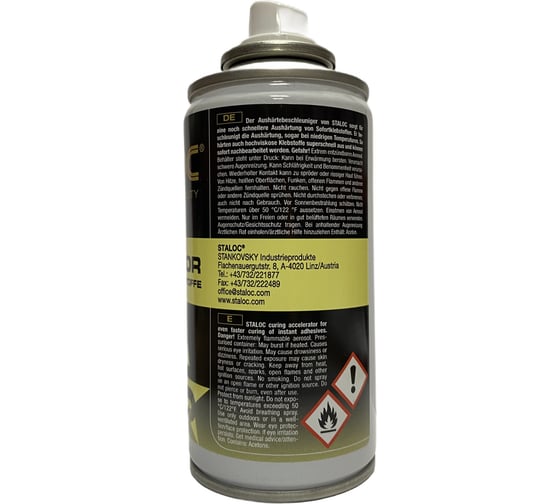 Активатор для цианоакрилатных клеев STALOC activator for instant bonders 150 мл 104409042
