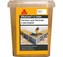 Высококачественный порошкообразный краситель для бетона и растворов жёлтый SIKA Cem-1 Color 0,5КГ 613942