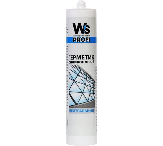 Силиконовый нейтральный герметик WINDOW SYSTEM, белый, 300 ml WSNWhite300 1