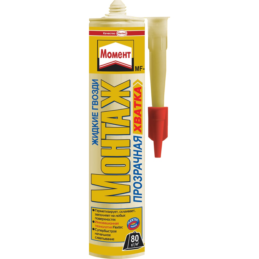 Универсальный клей-герметик Момент Монтаж Прозрачная Хватка 1266840 ...