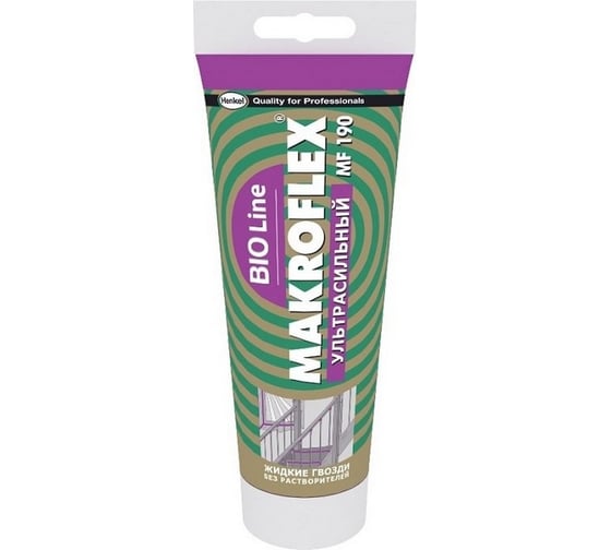 Ультрасильный клей Makroflex Bio Line MF190 прозрачный 0,18 тов-155502
