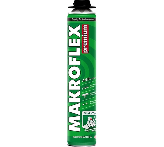 Профессиональная монтажная пена Makroflex SHAKETEC Премиум 0,77л тов-157856