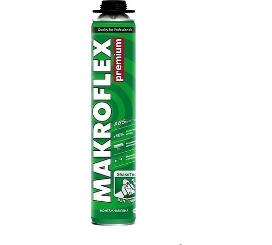 Профессиональная монтажная пена Makroflex SHAKETEC Премиум 0,77л всесезонная тов-164956