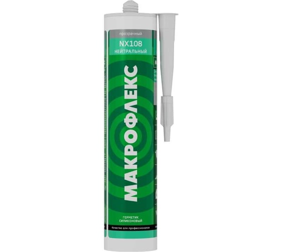 Силиконовый герметик Makroflex NX108 нейтральный, бесцветный, 290 мл 2665911, Б0052944 3000280