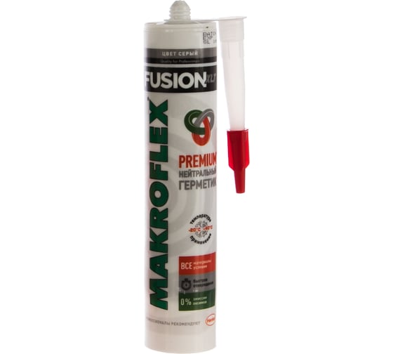 Силиконовый герметик Makroflex fusion нейтральный серый 0,28л тов-185512
