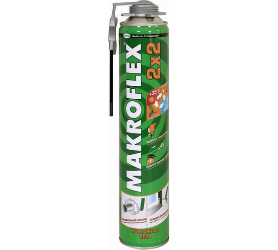 Профессиональная монтажная пена Makroflex 2х2 0,75л всесезонная тов-135694