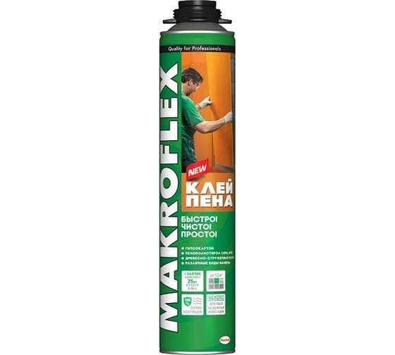 Профессиональная строительная клей-пена Makroflex 0,85л тов-168822 1
