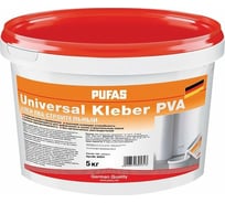 Клей ПВА Pufas Строительный Универсальный мороз. 5кг тов-122872