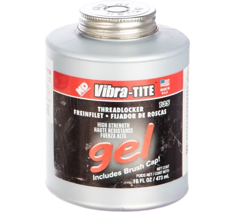 Резьбовой фиксатор высокой прочности, гелеобразный Vibra-Tite 135 473 мл 13516