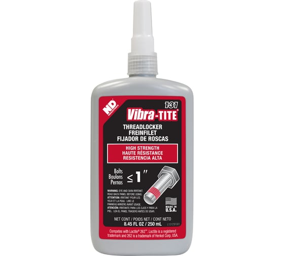 Резьбовой фиксатор высокой прочности Vibra-Tite 131 250 мл 13125