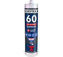 Конструкционный усиленный клей-герметик Zettex MS 60 прозрачный 290 мл 495192