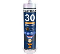 Конструкционный клей-герметик Zettex MS 30 прозрачный 290 мл 111334