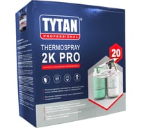 Напыляемая теплоизоляция Tytan Professional thermospray 2k pro 20, полиуретан, двухкомпонентная, 23 м2 18436