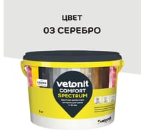 Цветная цементная затирка Vetonit comfort spectrum 03 серебро (серый), 2 кг 1027389