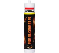 Теплостойкий силиконовый герметик ОГНЕЗА SOUDAL FireSilicone, 310 мл