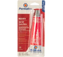 Профессиональный герметик PERMATEX 89250 RTV силикон термостойкий красный 85гр 81160/81161