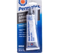 Клей-герметик PERMATEX RTV силиконовый/прозрачный/тюбик 85г 80050 15853742