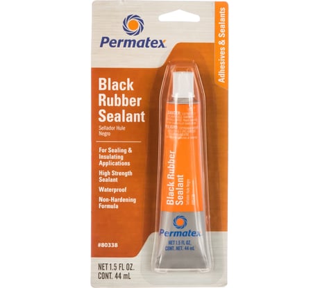 Клей-герметик PERMATEX резиновый, черный 44 мл. 80338