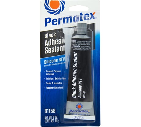 Клей-герметик PERMATEX RTV силиконовый/черный/тюбик 85г. 81158