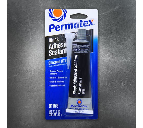 Клей-герметик PERMATEX RTV силиконовый/черный/тюбик 85г. 81158