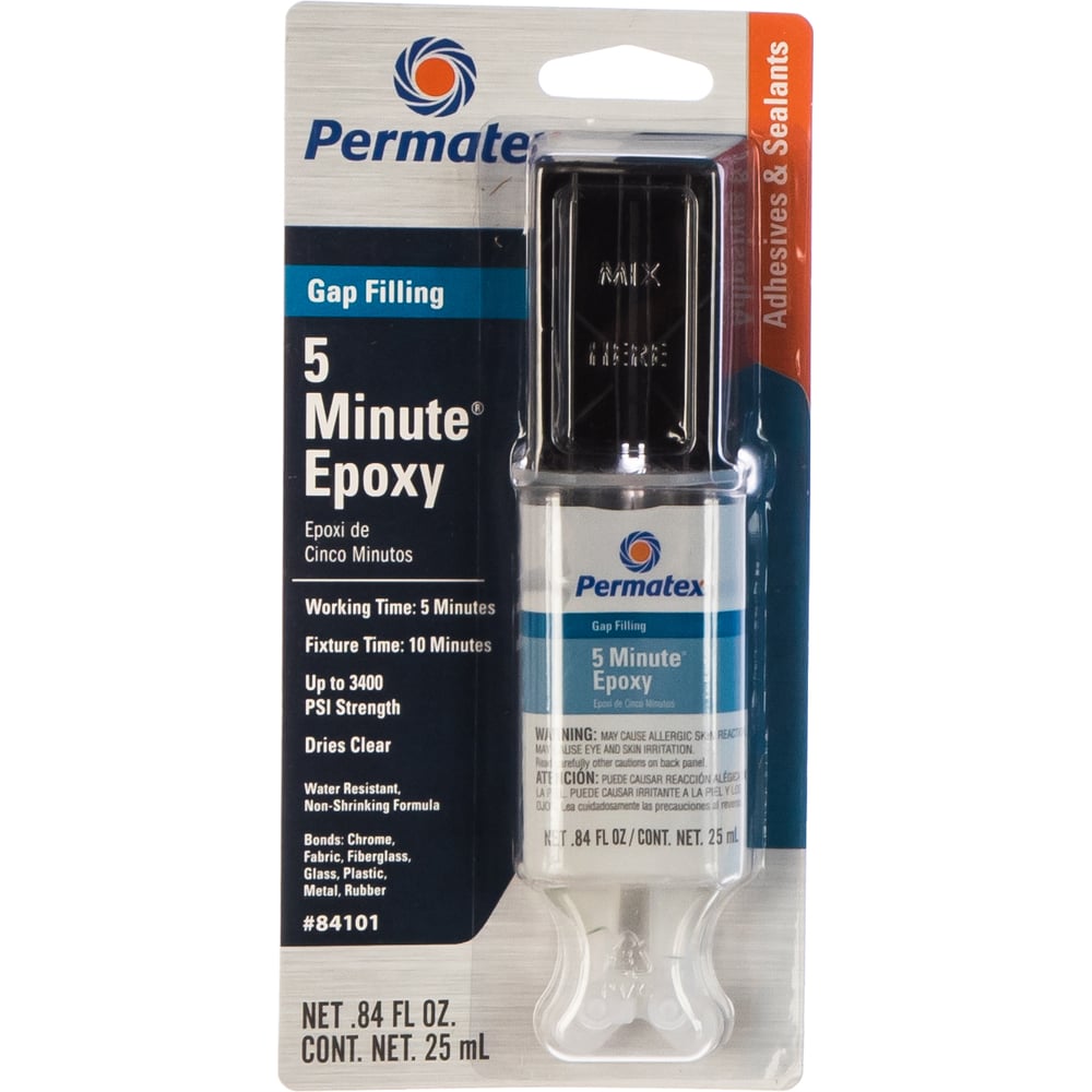 Эпоксидный клей PERMATEX многофункциональный/5мин/ /шприц 25 мл 84101 ...
