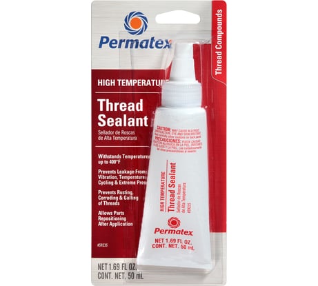 Герметик трубопроводов PERMATEX термостойкий с тефлоном 50мл. 59235