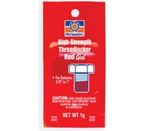 Фиксатор резьбы сильной фиксации PERMATEX красный 1г. 09979