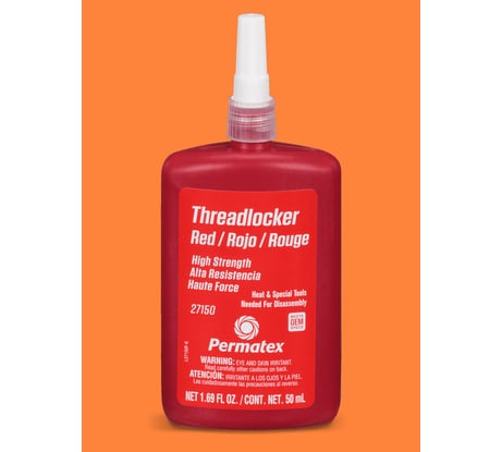 Фиксатор резьбы сильной фиксации PERMATEX красный 50 мл. 27150