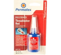 Фиксатор резьбы сильной фиксации PERMATEX красный 9,5мм-25мм 10 мл. 27110