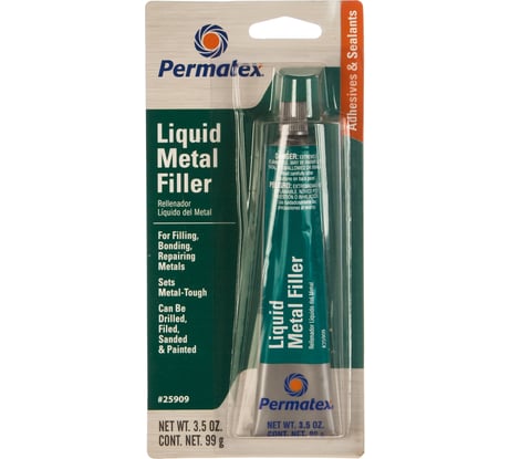 Шпатлёвка-заполнитель PERMATEX ЖИДКАЯ СТАЛЬ 99 г 25909