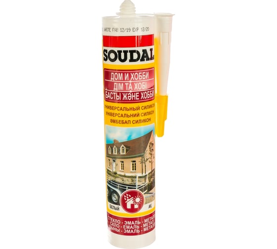 Универсальный силикон SOUDAL белый 105907