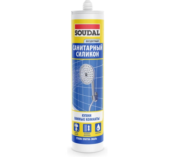 Санитарный силикон SOUDAL бесцветный 105897