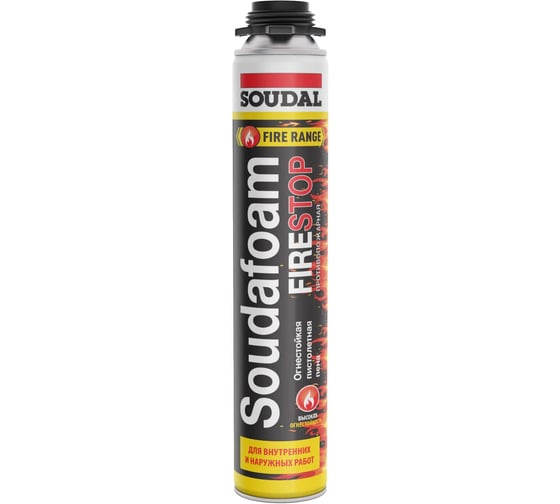 Огнестойкая пистолетная пена SOUDAL Соудафоам ФР 132780