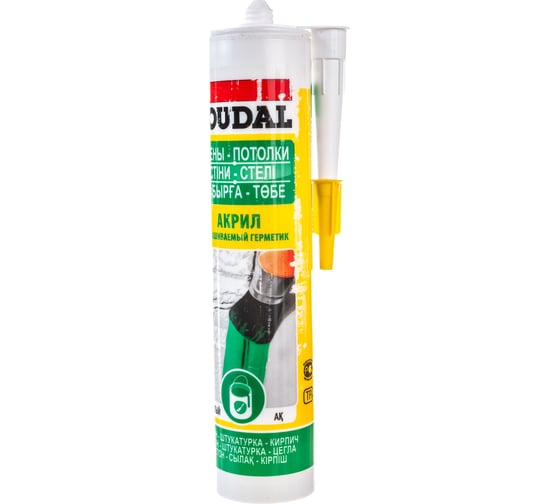 Акриловый окрашиваемый герметик SOUDAL белый  280 мл 105877