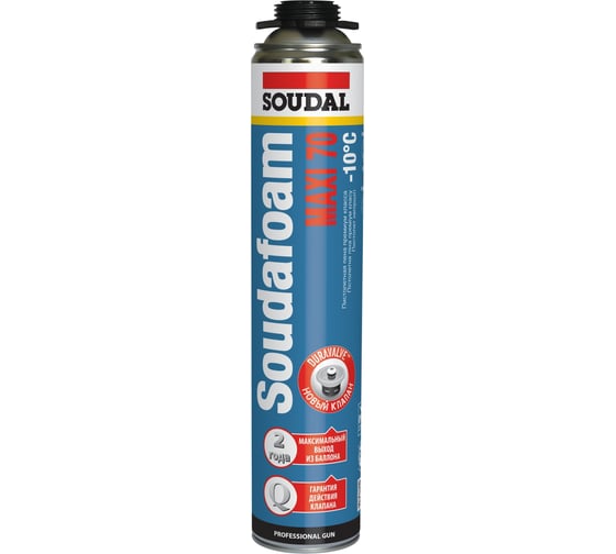 Зимняя пистолетная пена SOUDAL Соудафоам Макси 70 118316