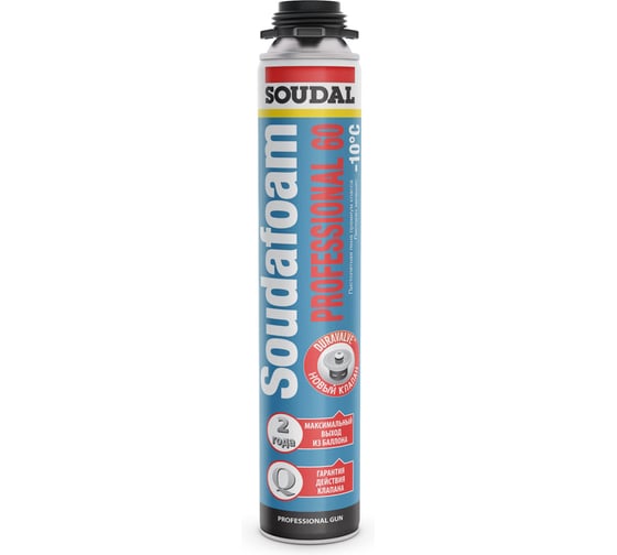 Зимняя пистолетная пена SOUDAL Соудафоам Профессионал 60 750 мл 115002