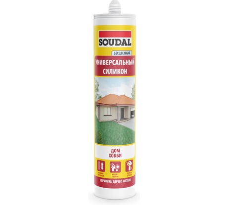 Универсальный силикон SOUDAL бесцветный 105905