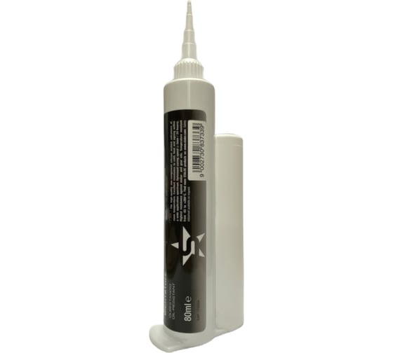 Силиконовый маслостойкий нейтральный герметик STALOC high performance silicone sealant черный, 80 мл SIBK80