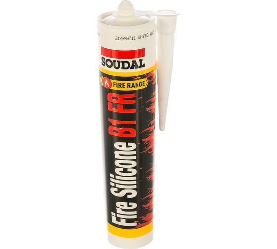 Oгнестойкий силикон SOUDAL В1 FR белый 147413 1