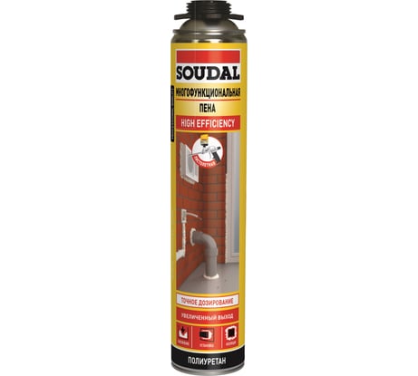 Многофункциональная пена SOUDAL пистолетная 750 мл 134523