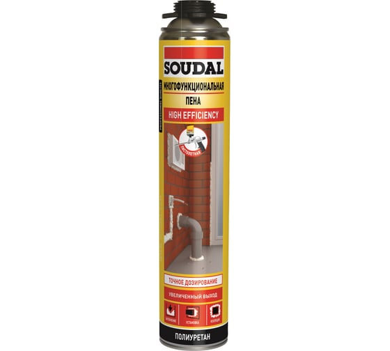 Многофункциональная пена SOUDAL пистолетная 750 мл 134523