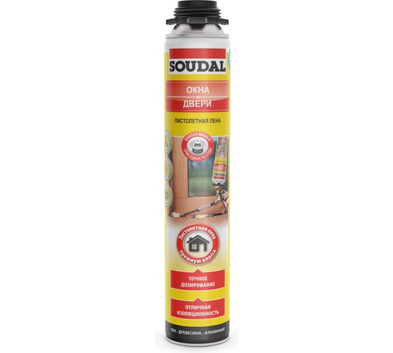 Желтая пистолетная пена SOUDAL 50 113986