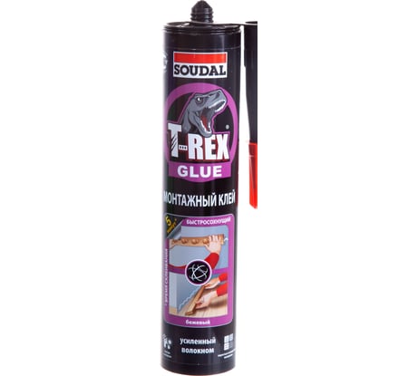 Монтажный клей SOUDAL T-REX Быстросохнущий 380 г violet old 134922