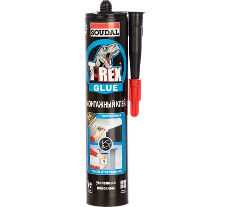 Монтажный клей SOUDAL T-REX ПРОЗРАЧНЫЙ 3 134924