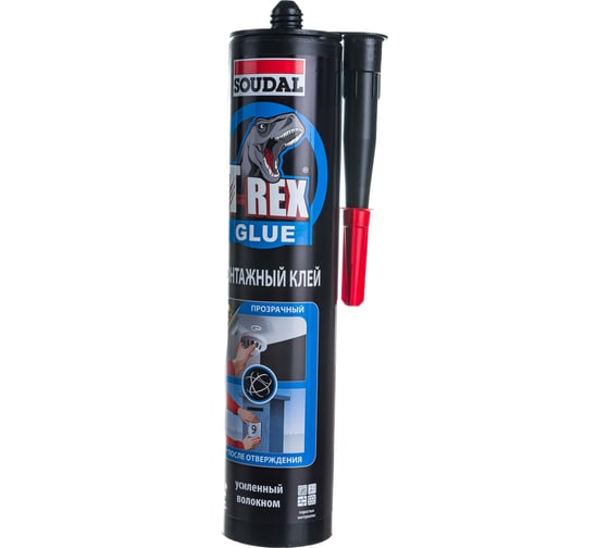 Монтажный клей SOUDAL T-REX ПРОЗРАЧНЫЙ 3 134924